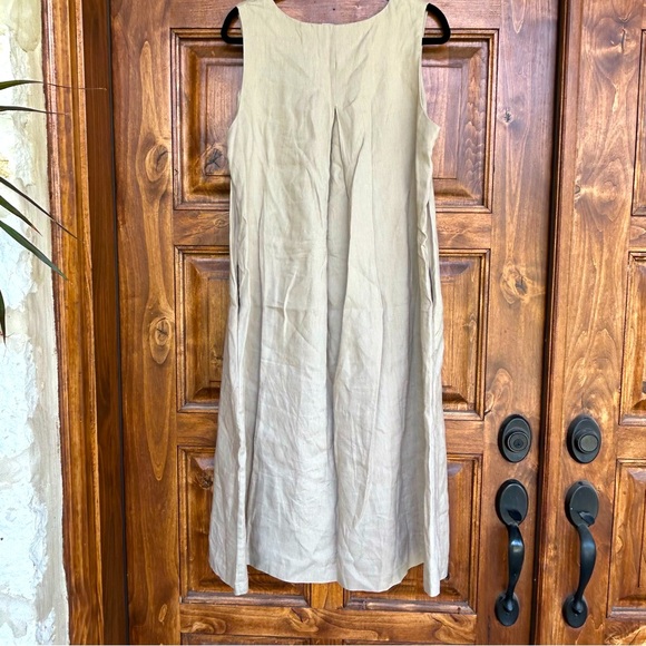 PHILOSOPHY Linen A Line Midi Dress Size L - Picture 3 of 5